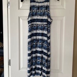 Athleta racerback dress.  Santorini style.  Xs. Blue print.